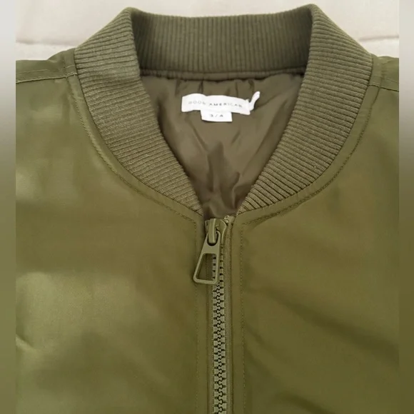 Good American Juniper Green Oversized
Bomber Jacket 3|4 - Picture 9 of 13